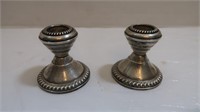 Sterling Silver Weighted Candlestick Holders-2 1/2