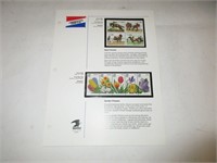 Vintage horse and flower stamps