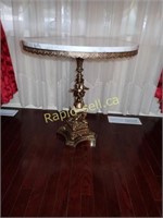 Marble and Brass Cupid Table