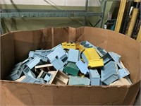 Pallet of plastic bins