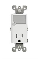 Leviton T6525-W Combination Decora Receptacle/LED