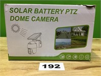Solar Battery PTZ Dome Camera