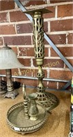 BRASS TRAY - STAND - VASE