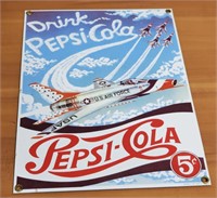 Pepsi Cola Metal Sign