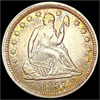 1857 Seated Liberty Quarter CLOSELY UNCIRCULATED