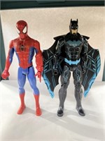 Spider-Man and Batman action figures