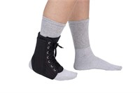 D1) FitPro Lace Up Ankle Support Brace w/Removable