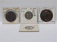Old Russia Kopek Coins