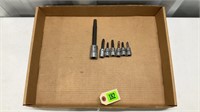 Snap-on lot of assorted bit sockets