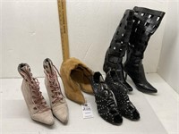 High Heeled Boots and Shoes