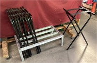 6 Restaurant Portable Serving Tray Stands w/ Base