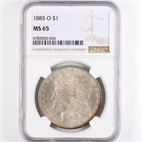 1885-O Morgan Dollar NGC MS65