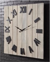 AHLEY BRONSON 42'' FARMHOUSE WALL CLOCK