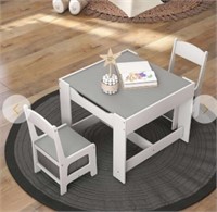 z Costway Kids Table Chairs Set With Storage Boxes