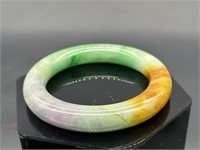 Multi-Color Jade Bangle Bracelet