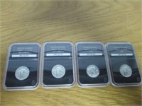 4 PCS Stamp Standing Liberty Silver Quarters -