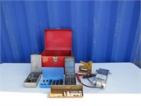 ASST. DRILL BITS / BATTERY TESTER / MISC. TOOLS