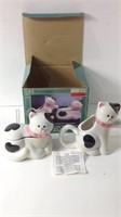 1992 Action Int. Cozy Cats Cream&Sugar W/Box U15B