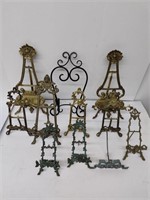 Brass Tabletop Display Easels