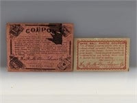 1910-11 Pinkerton Tobacco Baseball Card Coupon