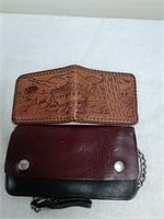 2 leather wallet