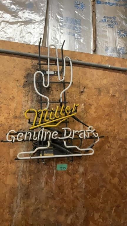 Miller Genuine draft sign, did not turn on