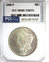 1880-S Morgan MS68 DMPL LISTS $40000