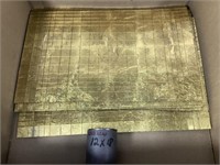 Contemporary Gold Leaf Glass Placemats