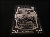Jeff Gordon signed collectors card COA