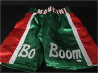 Ray Mancini signed boxing shorts JSA COA