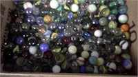 BOX WITH OLD MARBLES