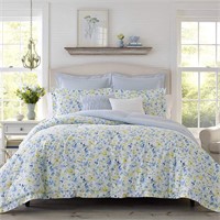 Laura Ashley Comforter Set Bedding, Full/Queen