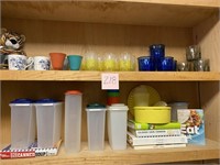 TUPPERWARE - VINTAGE GLASSES - COOKBOOKS - MORE