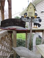 Outdoor Decorative Lot - Two Old Crows - Goose +