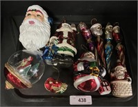 Vintage Santa Christmas Ornaments.