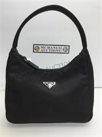 Prada black tessuto small hobo bag, made in