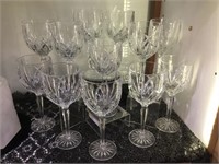 Waterford marquis crystal red wine goblets, full