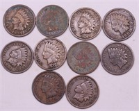 10 INDIAN HEAD CENTS