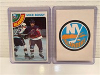 Mike Bossy Topps ROOKIE NRMINT-MINT+ with Logo