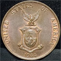 1944-S USA Philippines Large Cent BU