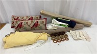 Assorted Box of Linens/Pillows