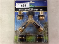 Groundworks 5 pc Quick Connect Brass Set, NIP