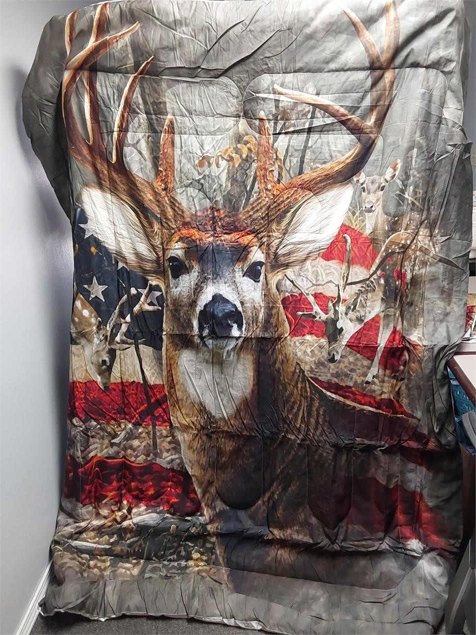 3pc Twin Comforter Set - Deer