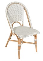 White Gray Sierra Bistro Side Dining Chair