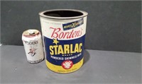 Rare Borden's Starlac Powdered Skimmed Milk Can