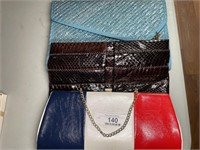 3 vintage clutch purses