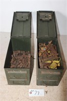 2 Metal Ammo Boxes With Allen Bolts