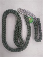 Adjustable Braided Heavy Duty Dog Collar & Leash