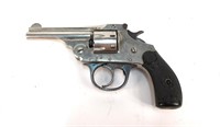 Iver Johnson top break revolver, 3" barrel, nickel