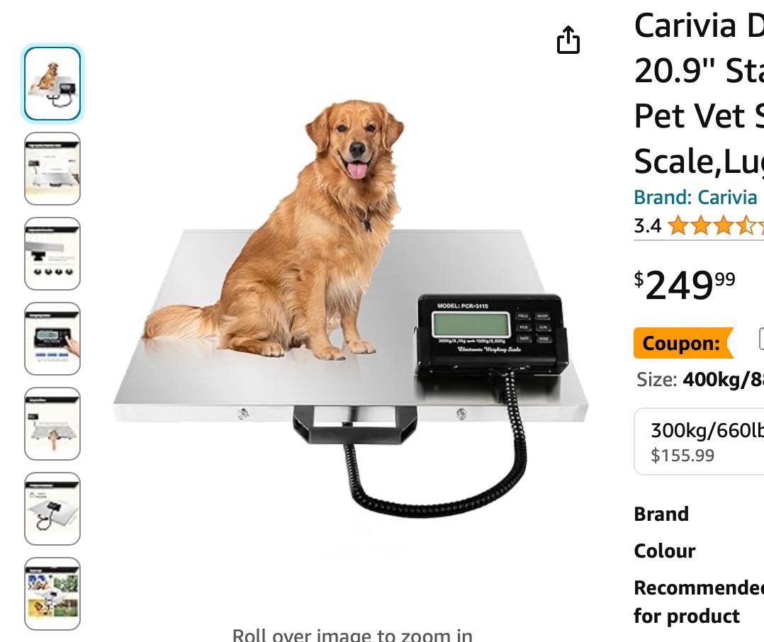 Carivia Digital Livestock Scale 880Lbs